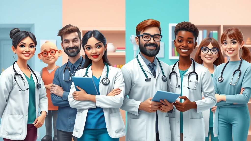 Four major categories of enhanced health care services in DFW TX, demonstrated by diverse healthcare professionals
